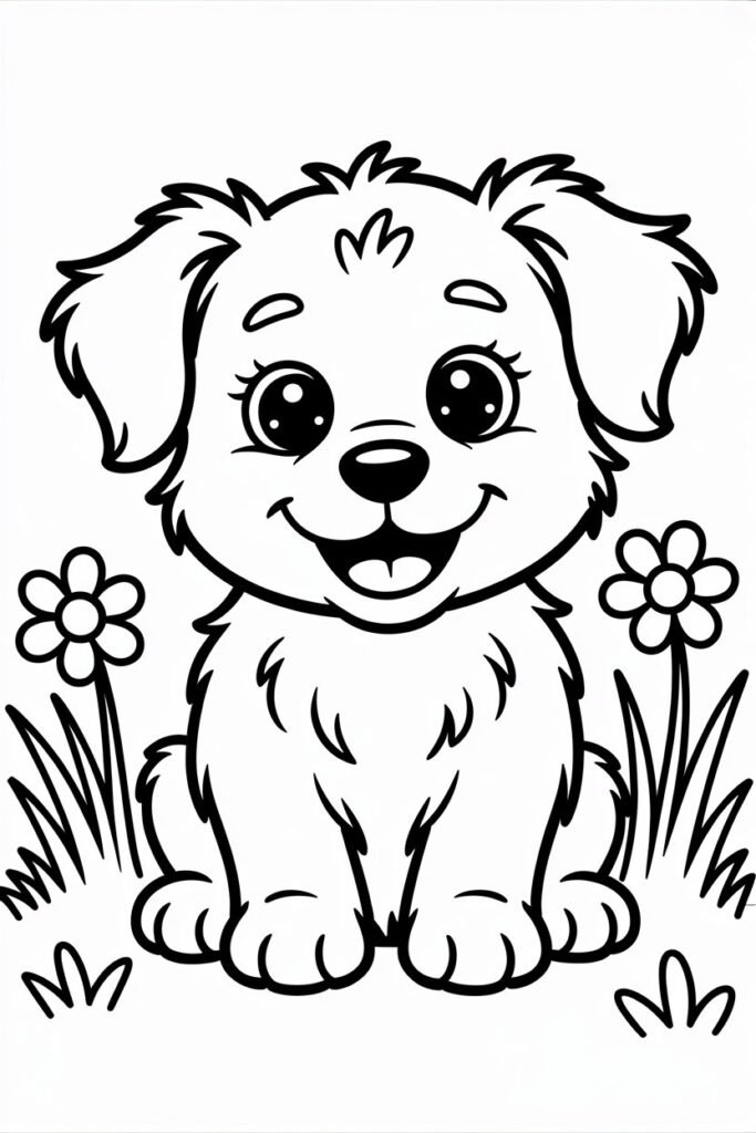 17+ Dogs coloring pages free printable