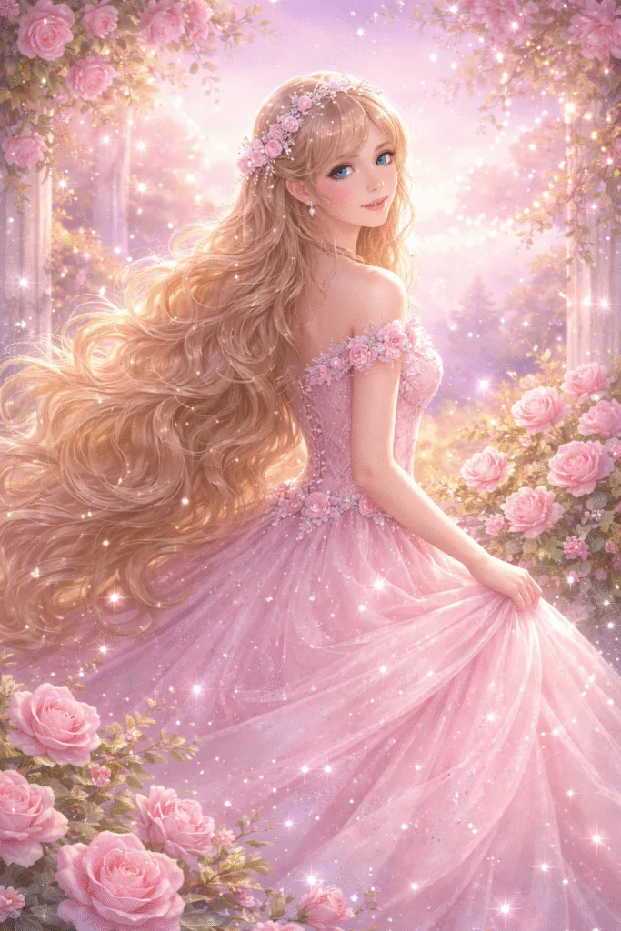Enchanted princess rose garden - Cute Disney Wallpapers for Mobile - Dreamy Aesthetic