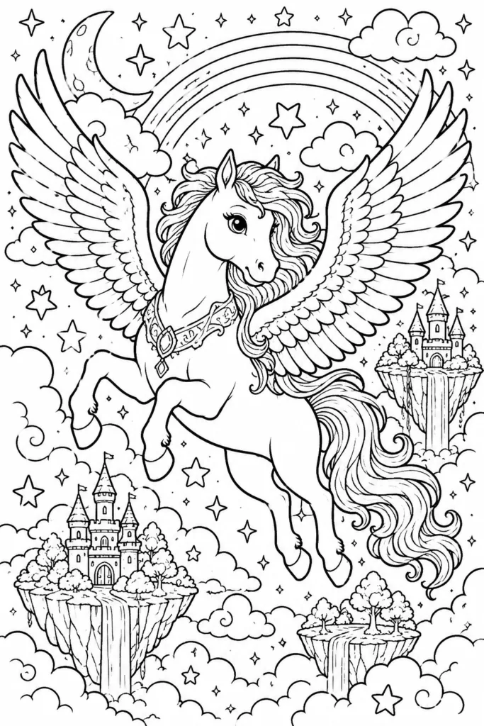 Fantasy Design 10 - Fantasy Coloring Pages Free Printable for Kids & Adults