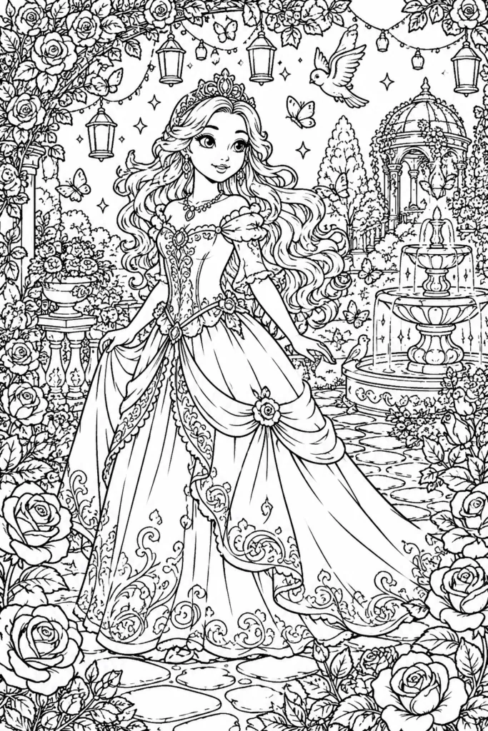 Fantasy Design 11 - Fantasy Coloring Pages Free Printable for Kids & Adults