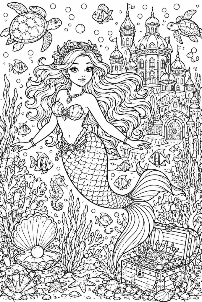 Fantasy Design 16 - Fantasy Coloring Pages Free Printable for Kids & Adults