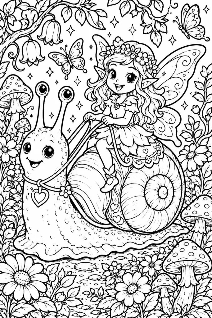 Fantasy Design 2 - Fantasy Coloring Pages Free Printable for Kids & Adults