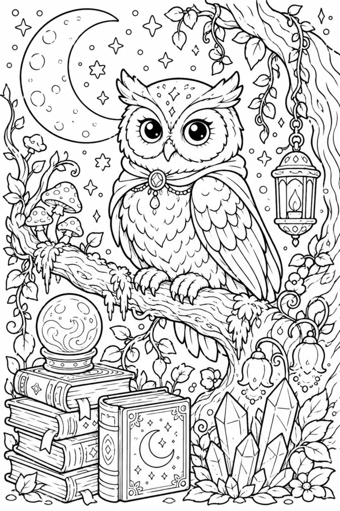 Fantasy Design 20 - Fantasy Coloring Pages Free Printable for Kids & Adults
