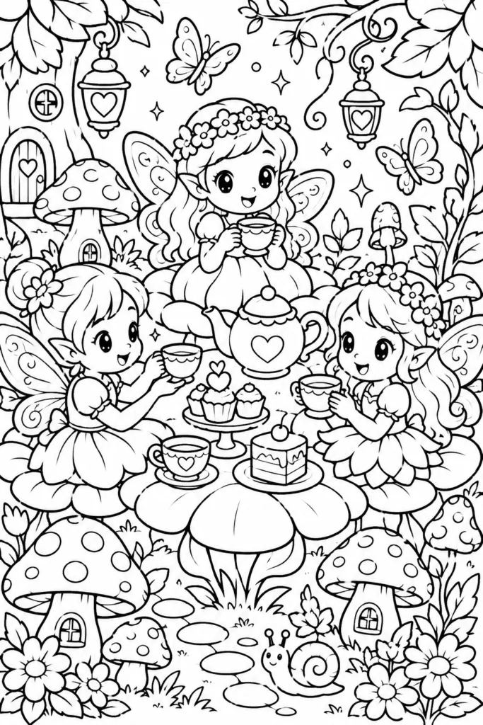 Fantasy Design 21 - Fantasy Coloring Pages Free Printable for Kids & Adults