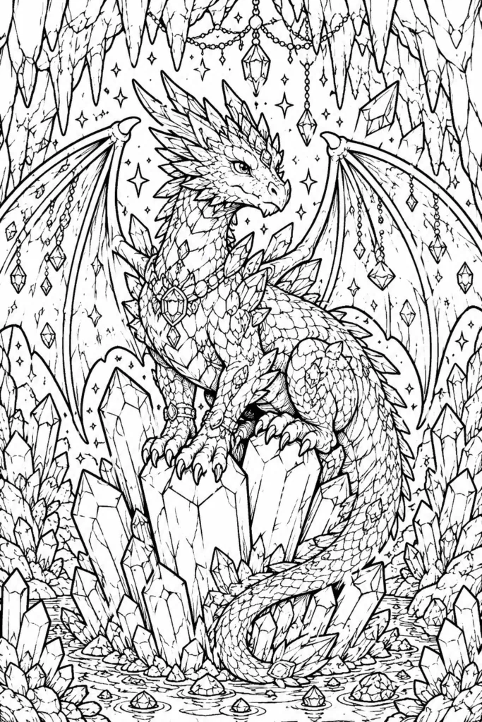 Fantasy Design 8 - Fantasy Coloring Pages Free Printable for Kids & Adults