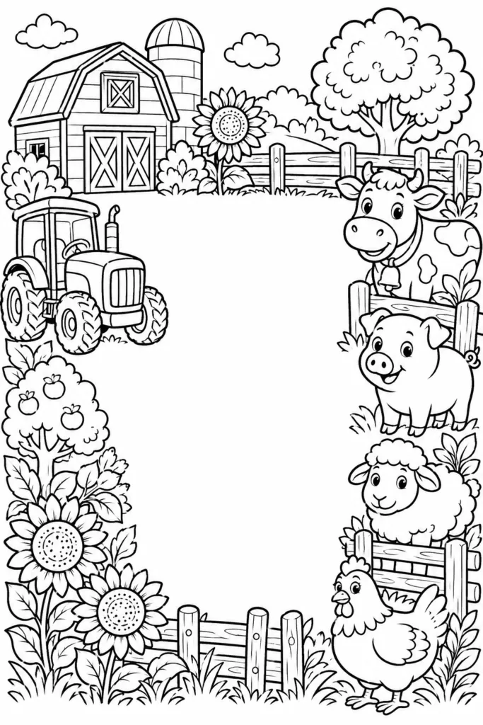 Frames Design 1 - Frames Coloring Pages Free Printable for Kids & Adults (2)