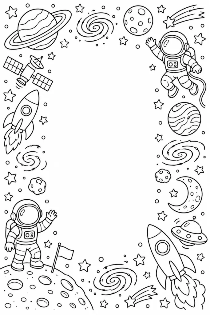 Frames Design 3 - Frames Coloring Pages Free Printable for Kids & Adults