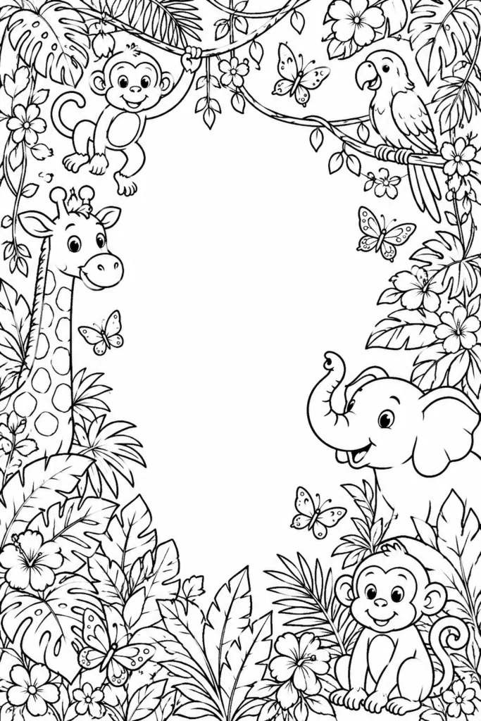 Frames Design 4 - Frames Coloring Pages Free Printable for Kids & Adults