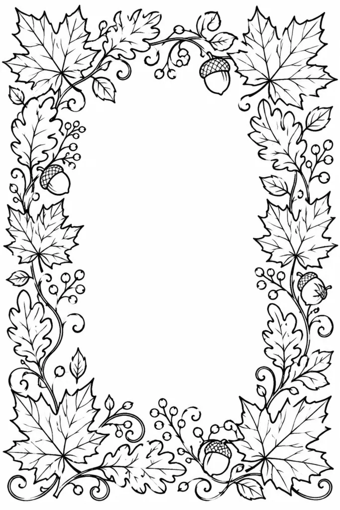 Frames Design 5 - Frames Coloring Pages Free Printable for Kids & Adults