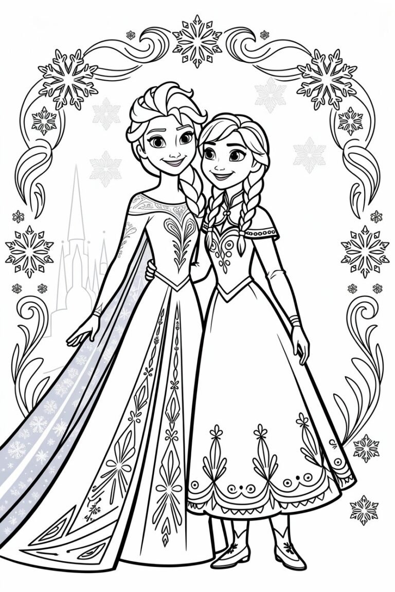 Frozen - Frozen Coloring Pages Free Printable for Kids – Disney-I
