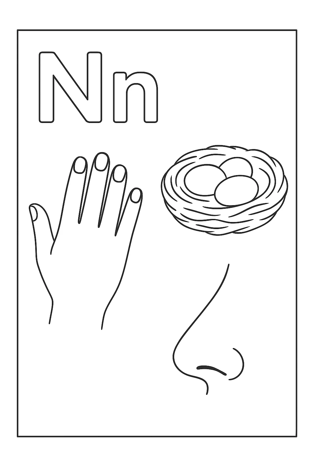 Letter nature elements - Free Printable Alphabet Coloring Pages/Book with Pictures (Ultimate Guide for Kids & Parents!)