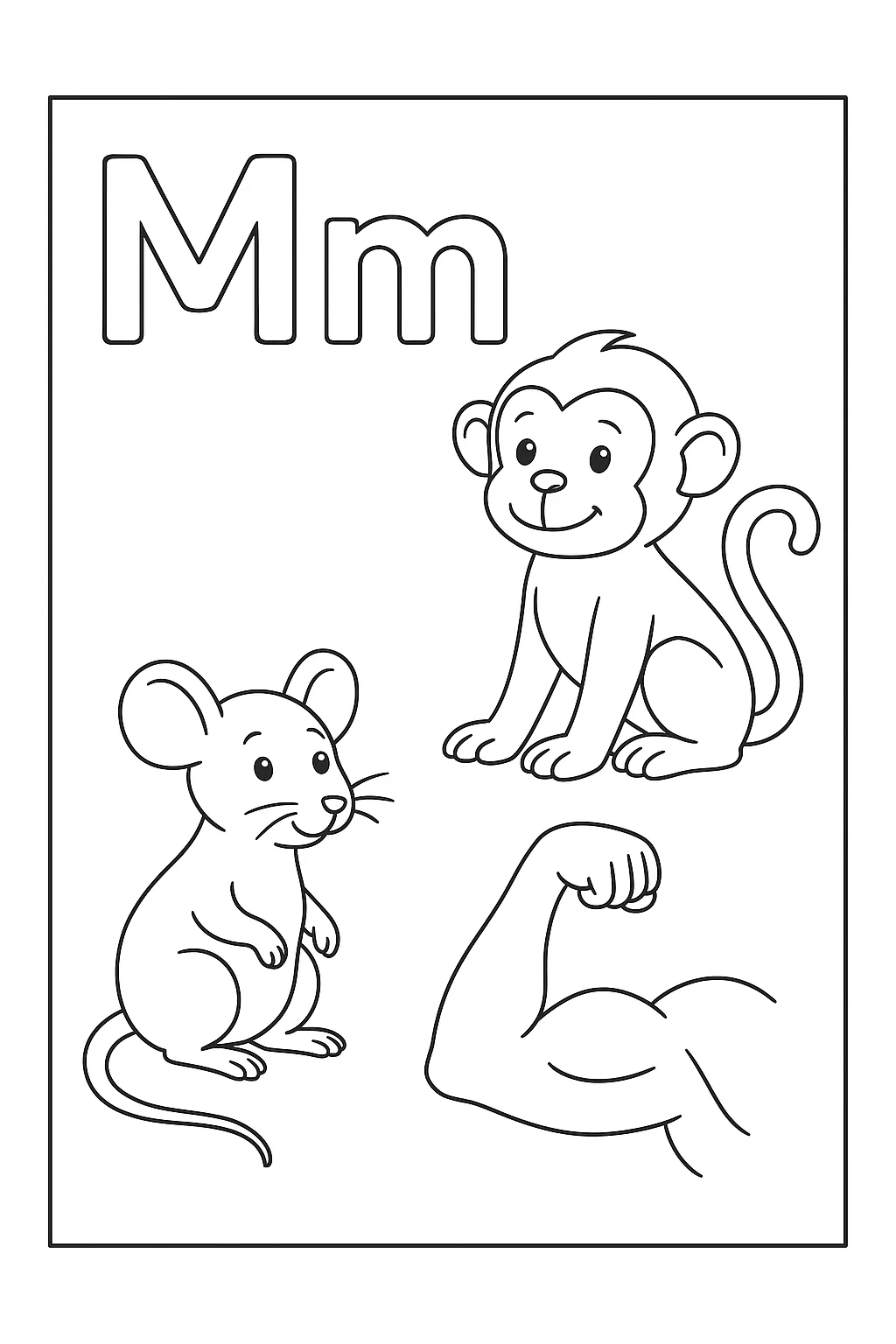 Friends - Free Printable Alphabet Coloring Pages/Book with Pictures (Ultimate Guide for Kids & Parents!)