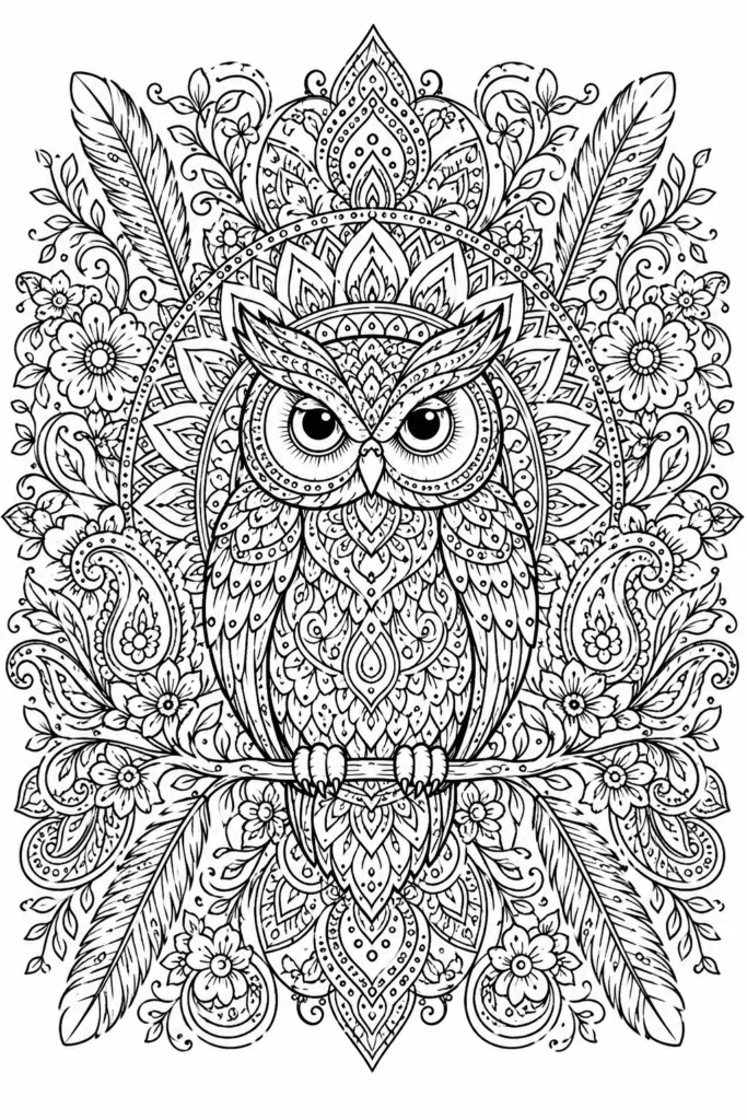 Mandala Design 1 - Mandala Coloring Pages Free Printable for Kids & Adults