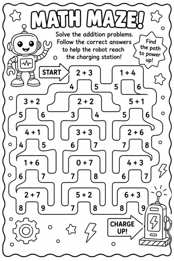Math activity Design 10 - Math Worksheets Coloring Pages Free Printable