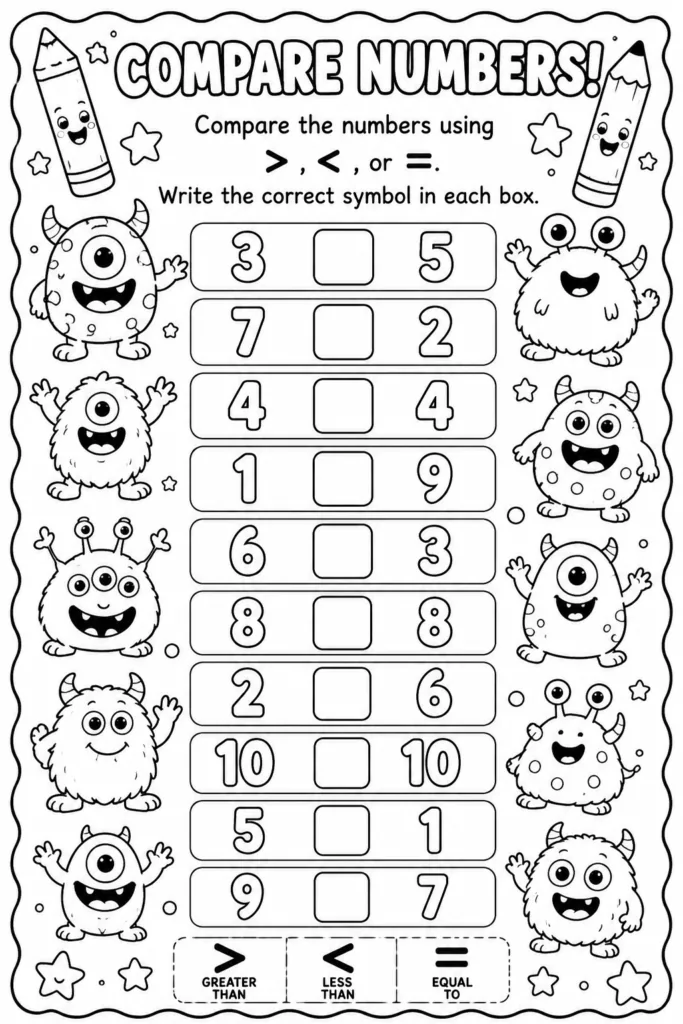 Math activity Design 15 - Math Worksheets Coloring Pages Free Printable
