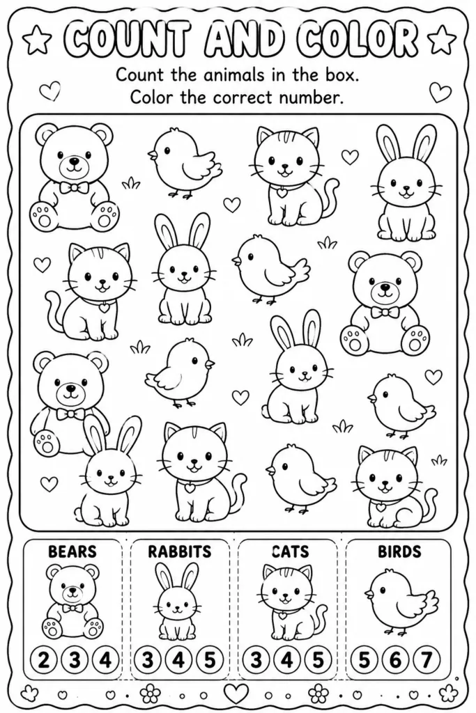 Math activity Design 20 - Math Worksheets Coloring Pages Free Printable