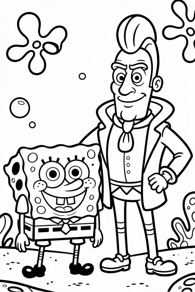 Spongebob Design 13 - Spongebob Coloring Pages Free Printable for Kids