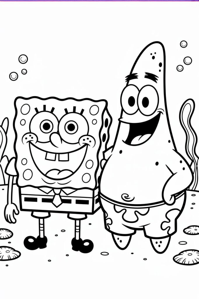 Spongebob Design 16 - Spongebob Coloring Pages Free Printable for Kids