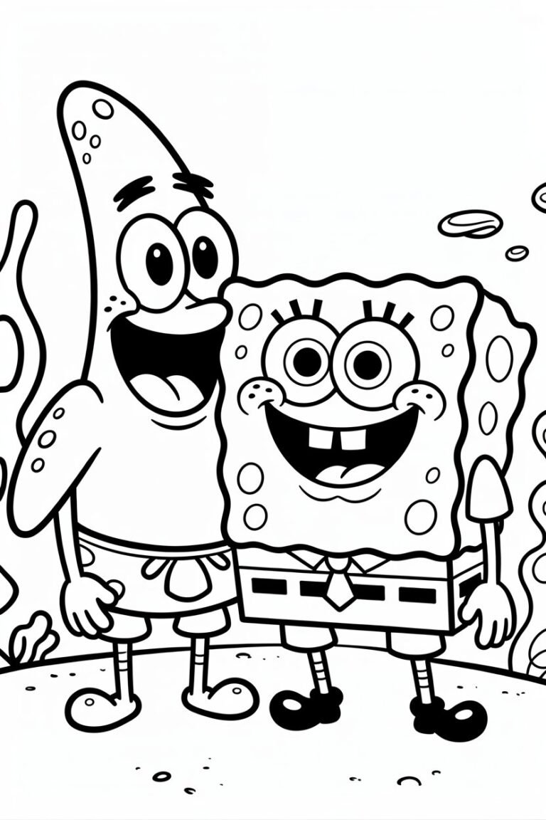 Spongebob - Spongebob Coloring Pages Free Printable for Kids