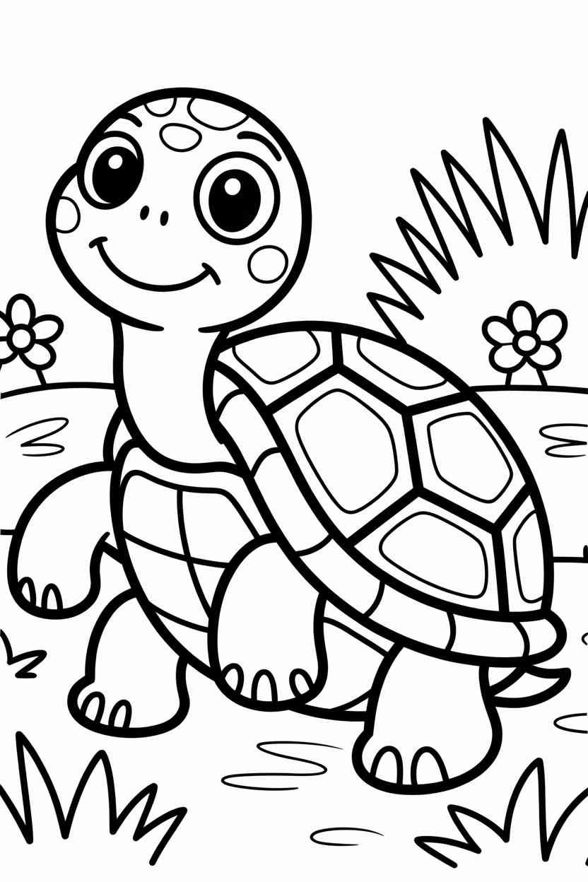 Adorable turtle kids - Adorable Turtle Coloring Pages for Kids — Free Printable Fun for Home & Classroom