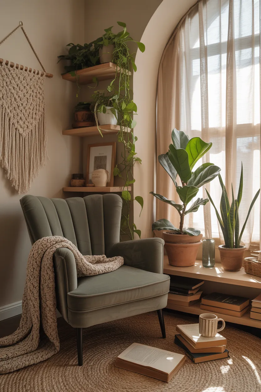 Aesthetic corner setup ideas Design 4 - Aesthetic Corner Setup Ideas: 5 Free Cozy & Cute Desk Inspo