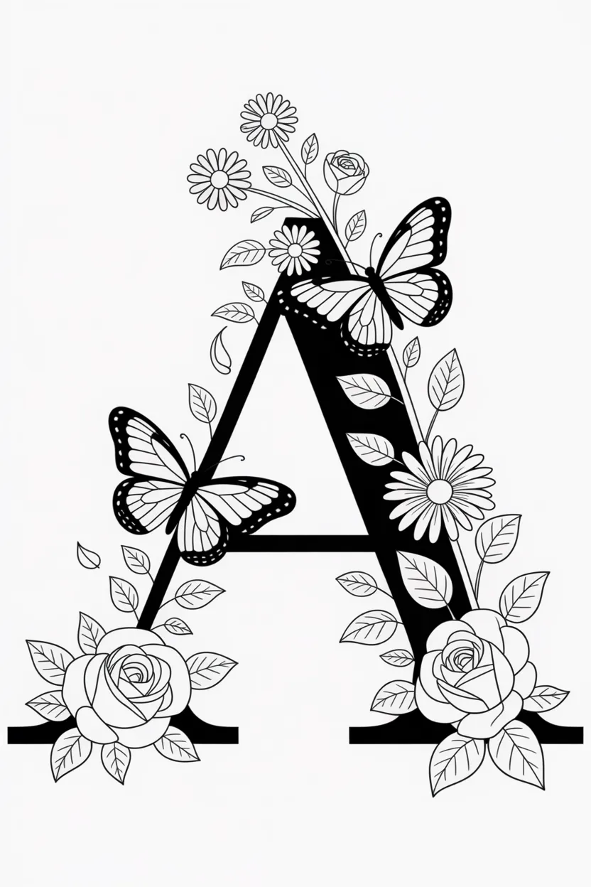 Alphabet letter alarm clock - Alphabet Letter A Coloring Pages Free Printable for Kids
