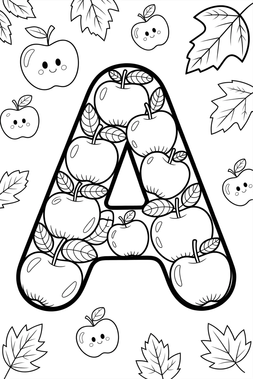 Alphabet letter anchor - Alphabet Letter A Coloring Pages Free Printable for Kids