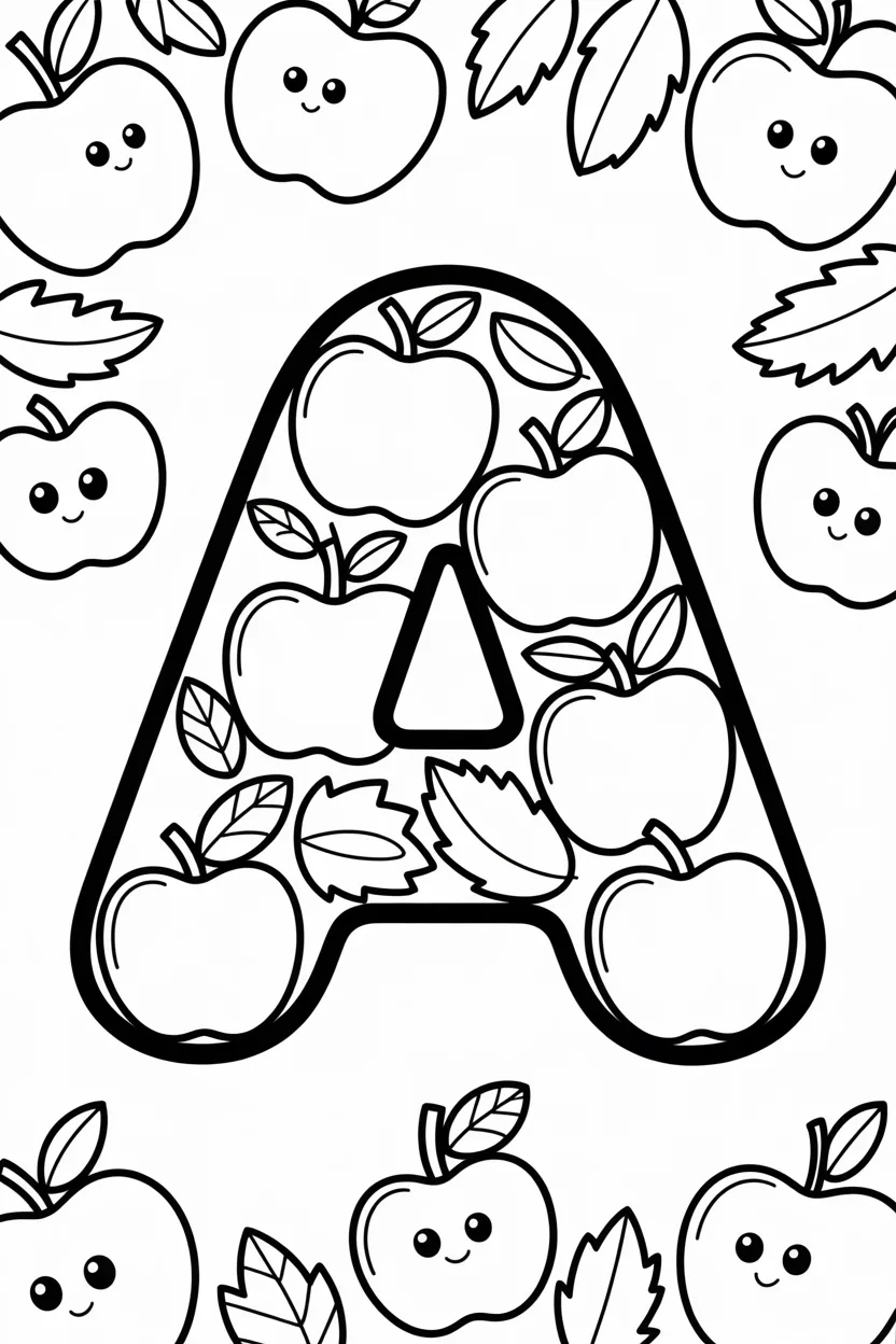 Alphabet letter arrow - Alphabet Letter A Coloring Pages Free Printable for Kids