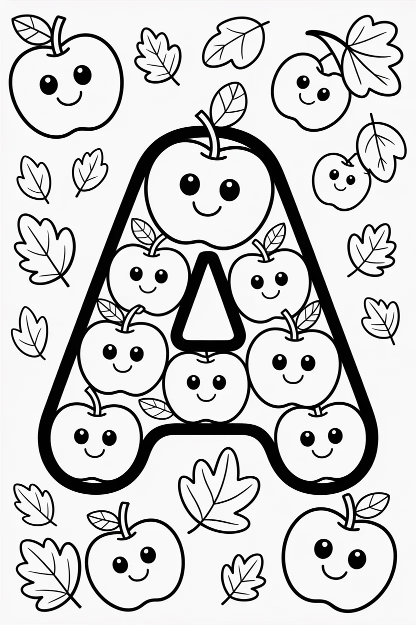 Alphabet letter astronaut - Alphabet Letter A Coloring Pages Free Printable for Kids