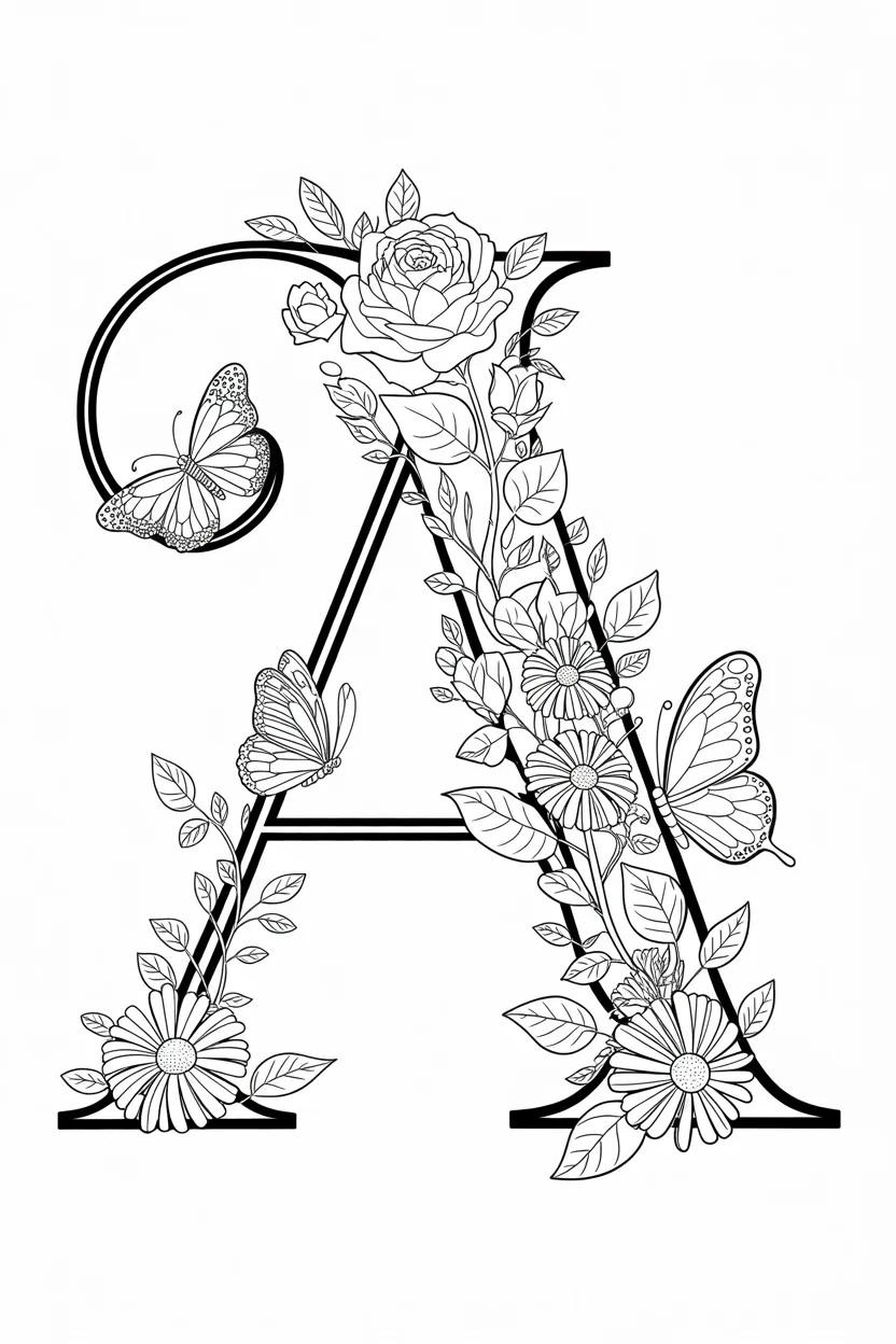 Alphabet letter avocado - Alphabet Letter A Coloring Pages Free Printable for Kids