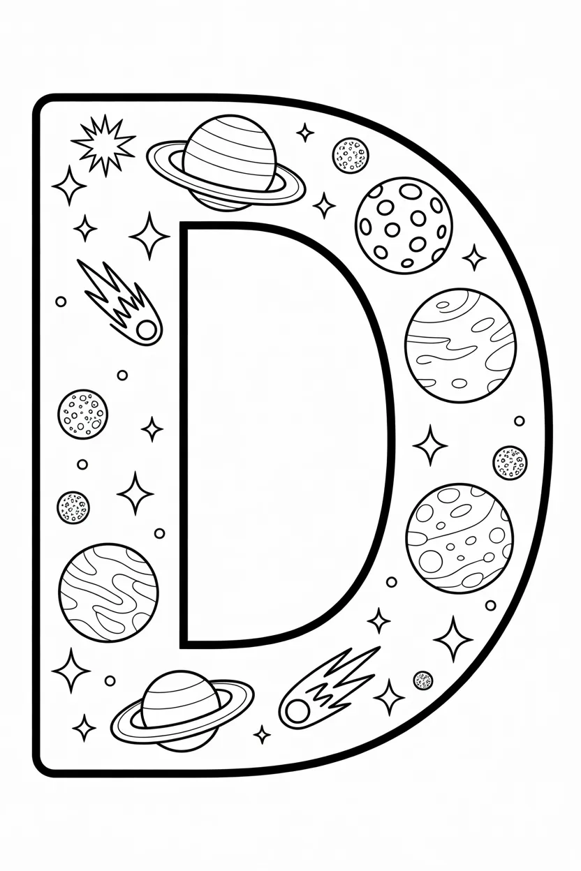 Alphabet letter Design 1 - Alphabet Letter D Coloring Pages Free Printable - Learning