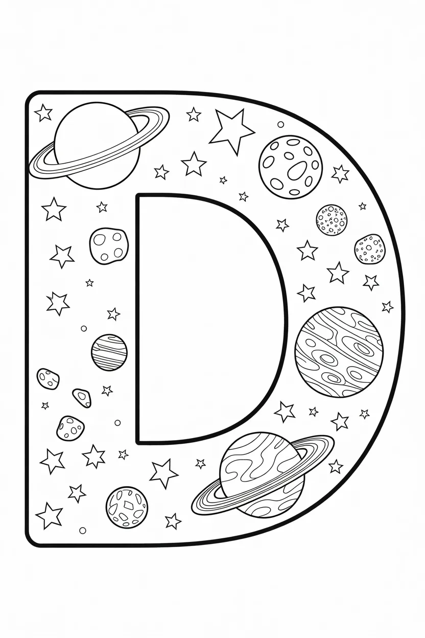 Alphabet letter Design 2 - Alphabet Letter D Coloring Pages Free Printable - Learning