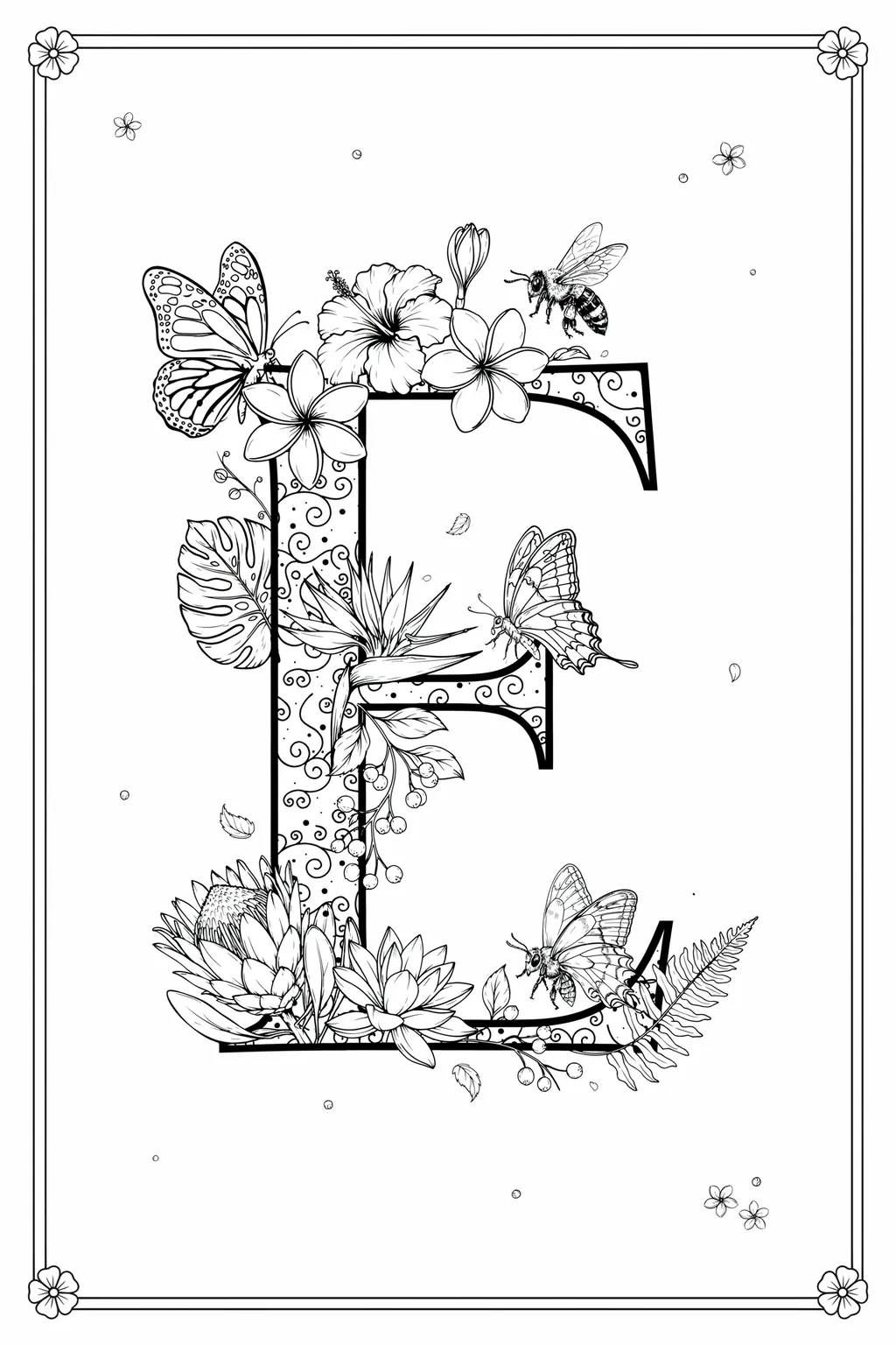 Alphabet letter Design 2 - Alphabet Letter E Coloring Pages Free Printable - Creative