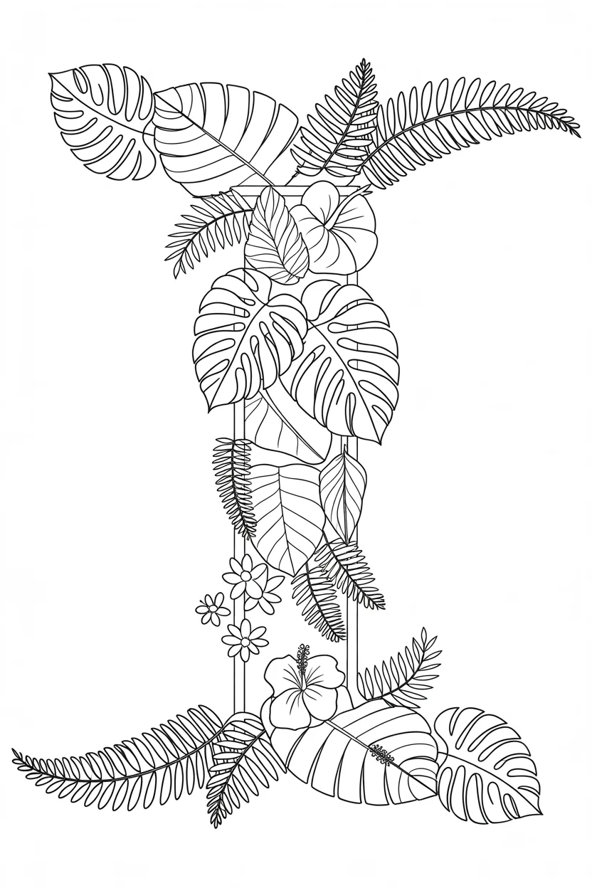 Alphabet letter Design 1 - Alphabet Letter I Coloring Pages Free Printable - Learning