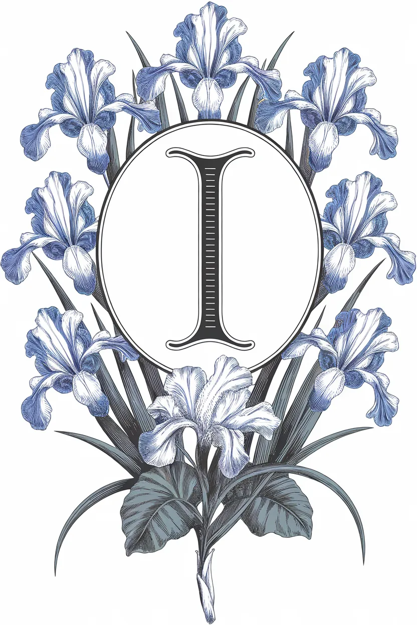 Alphabet letter Design 2 - Alphabet Letter I Coloring Pages Free Printable (2)
