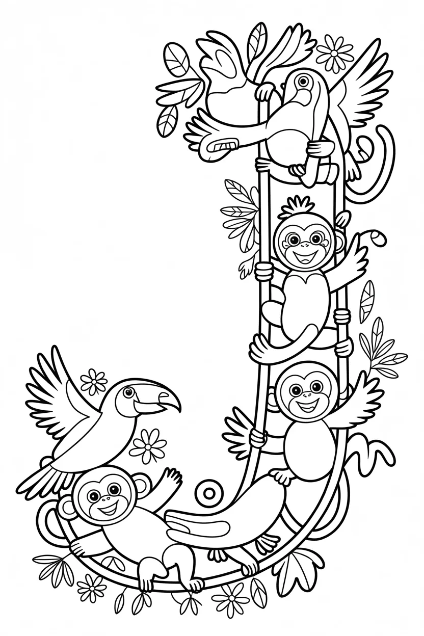 Alphabet letter jacket - Alphabet Letter J Coloring Pages Free Printable