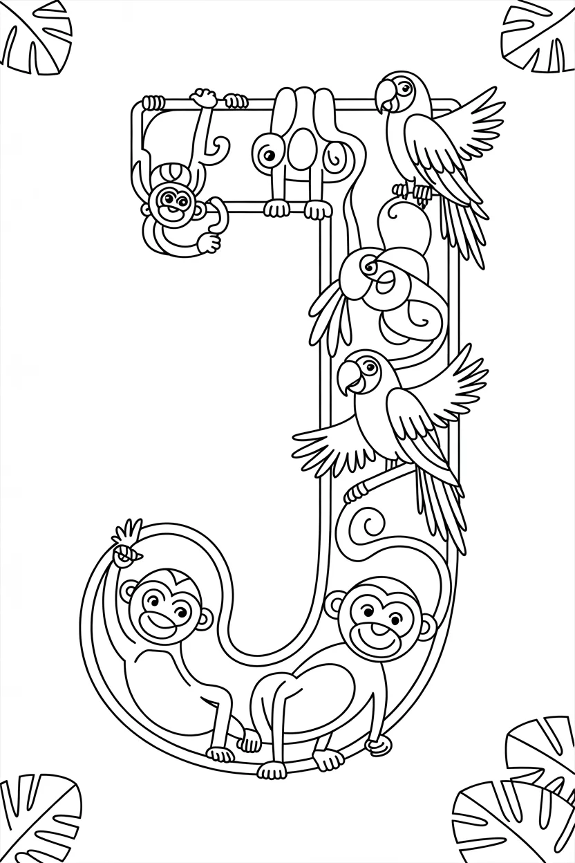 Alphabet letter jar - Alphabet Letter J Coloring Pages Free Printable