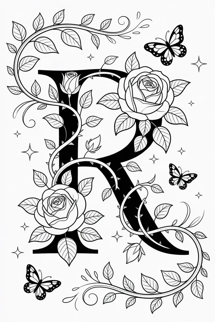 Alphabet letter Design 1 - Alphabet Letter R Coloring Pages Free Printable - Cute