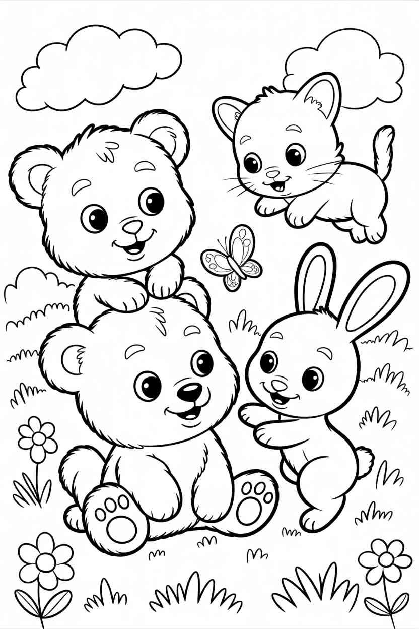 Animal fun - Animal Coloring Pages Free Printable — Fun, Learning & Hours of Screen-Free Creativity (2)