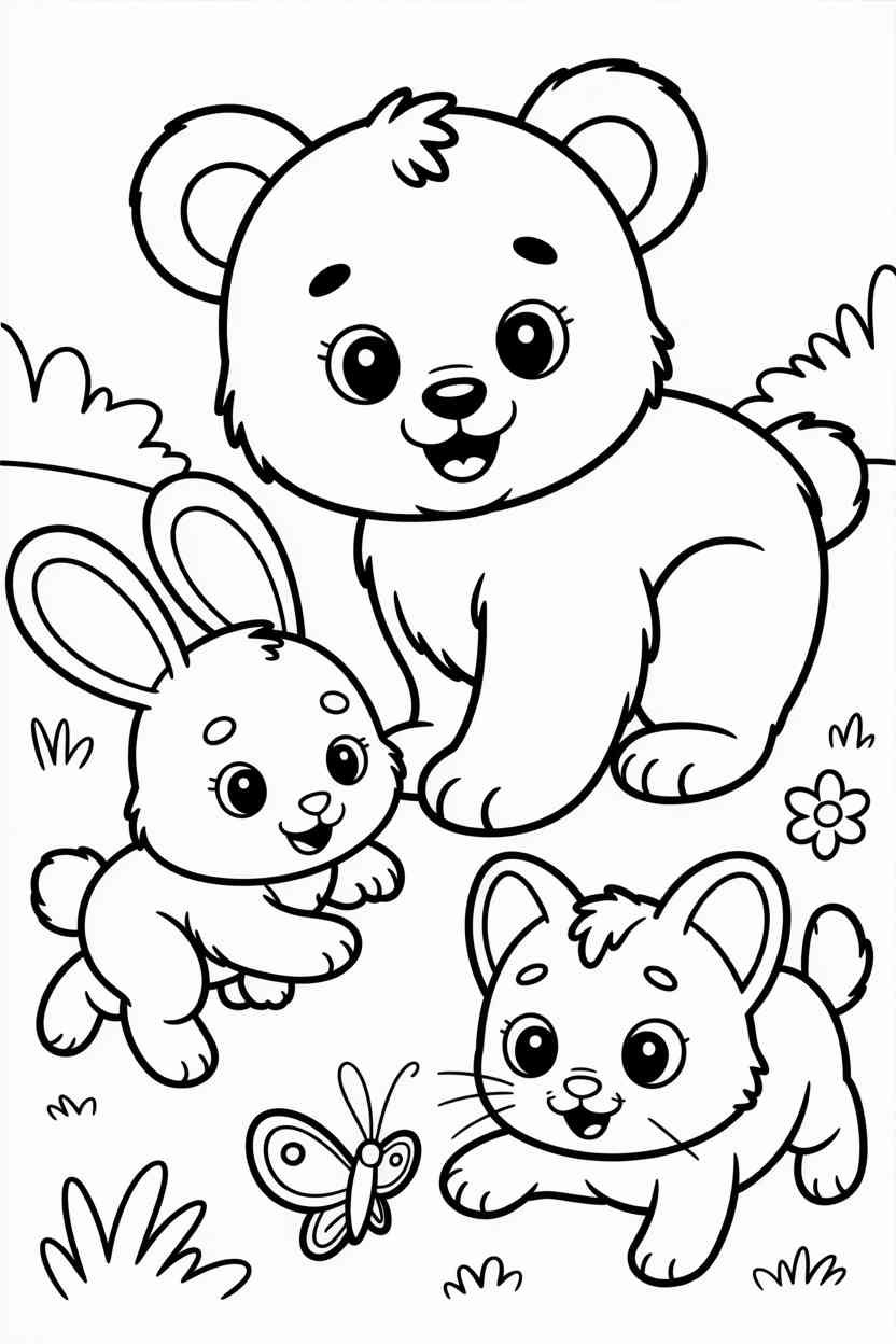Animal fun - Animal Coloring Pages Free Printable — Fun, Learning & Hours of Screen-Free Creativity (4)