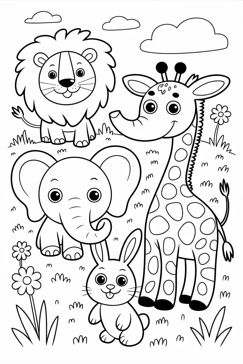 Animals koala - Animals Coloring Pages Free Printable for Kids