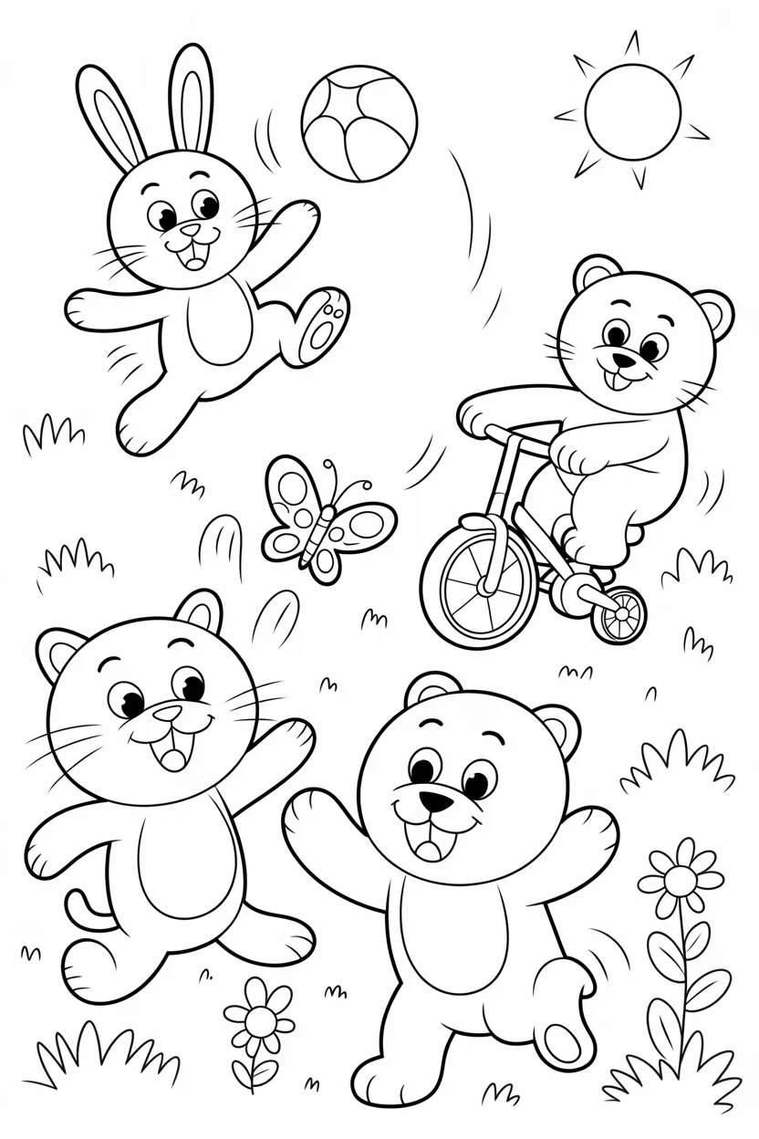 Animals monkey - Animals Coloring Pages Free Printable for Kids