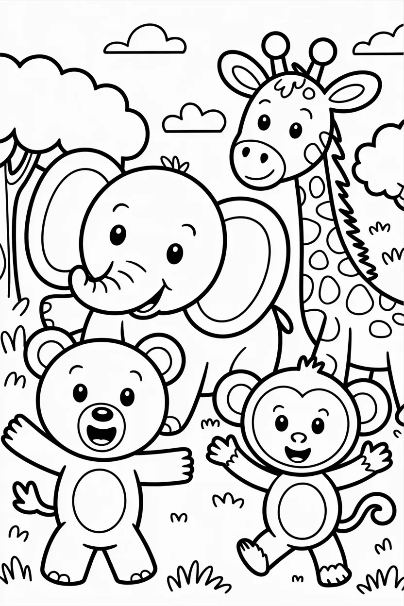 Animals owl - Animals Coloring Pages Free Printable for Kids