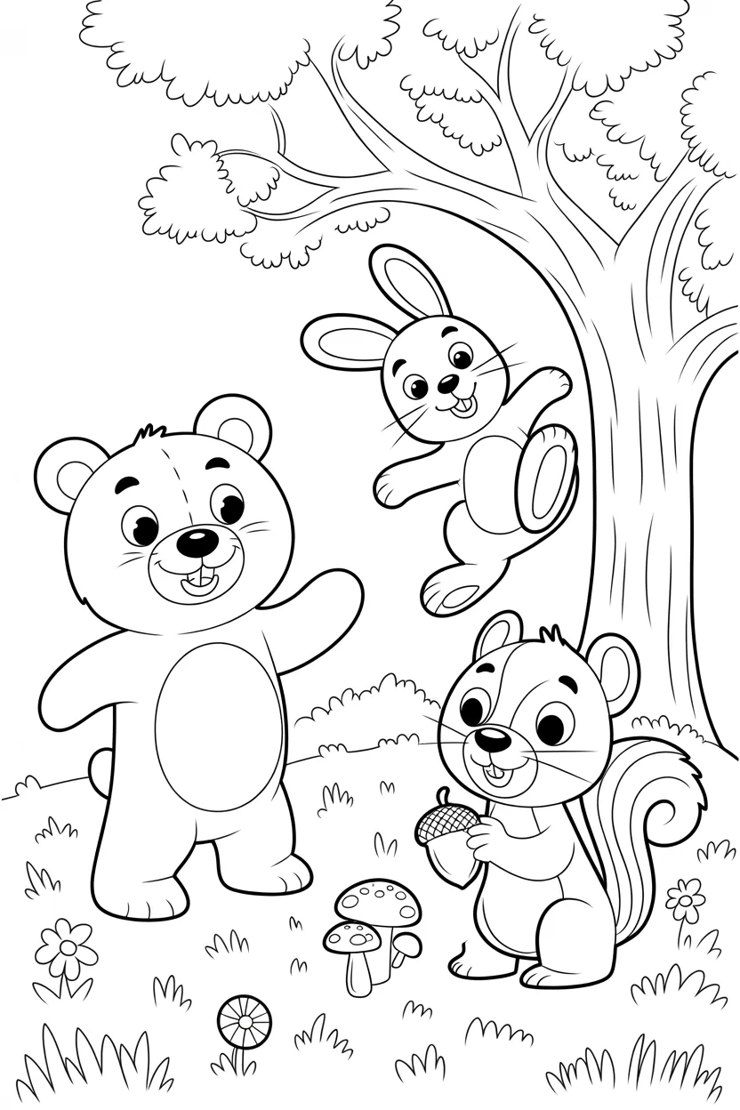 Animals panda - Animals Coloring Pages Free Printable for Kids