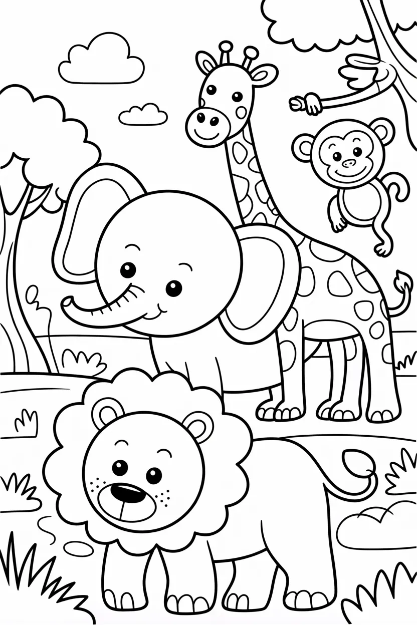 Animals turtle - Animals Coloring Pages Free Printable for Kids