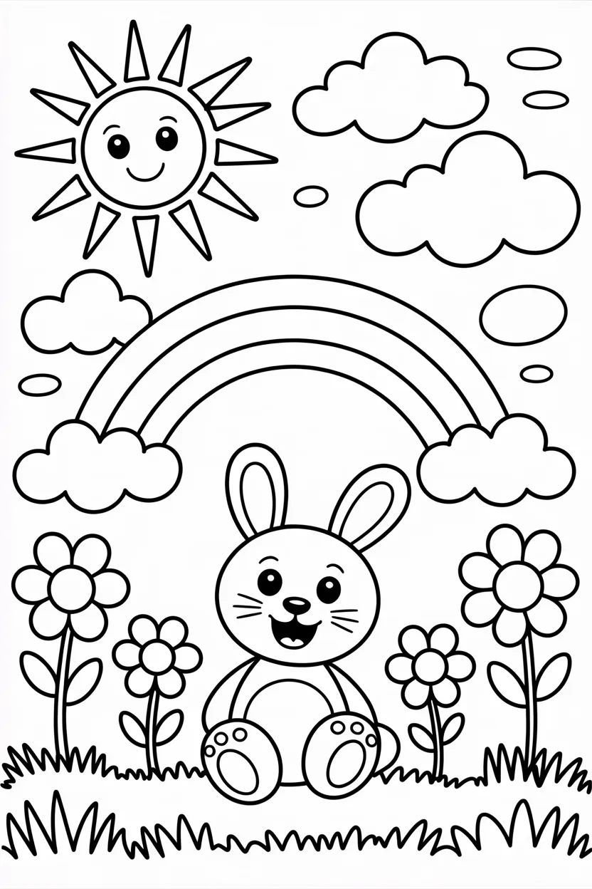 Animals Design 4 - Animals Coloring Pages Free Printable for Kids