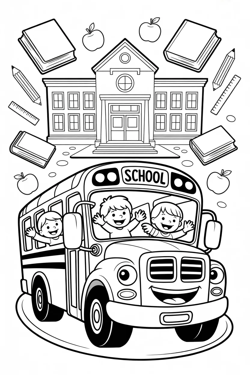 Back school Design 4 - Back to School Coloring Pages Free Printable (2)