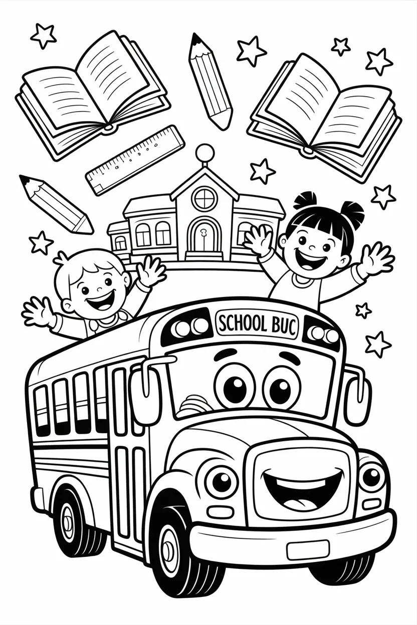 Back school Design 5 - Back to School Coloring Pages Free Printable (2)