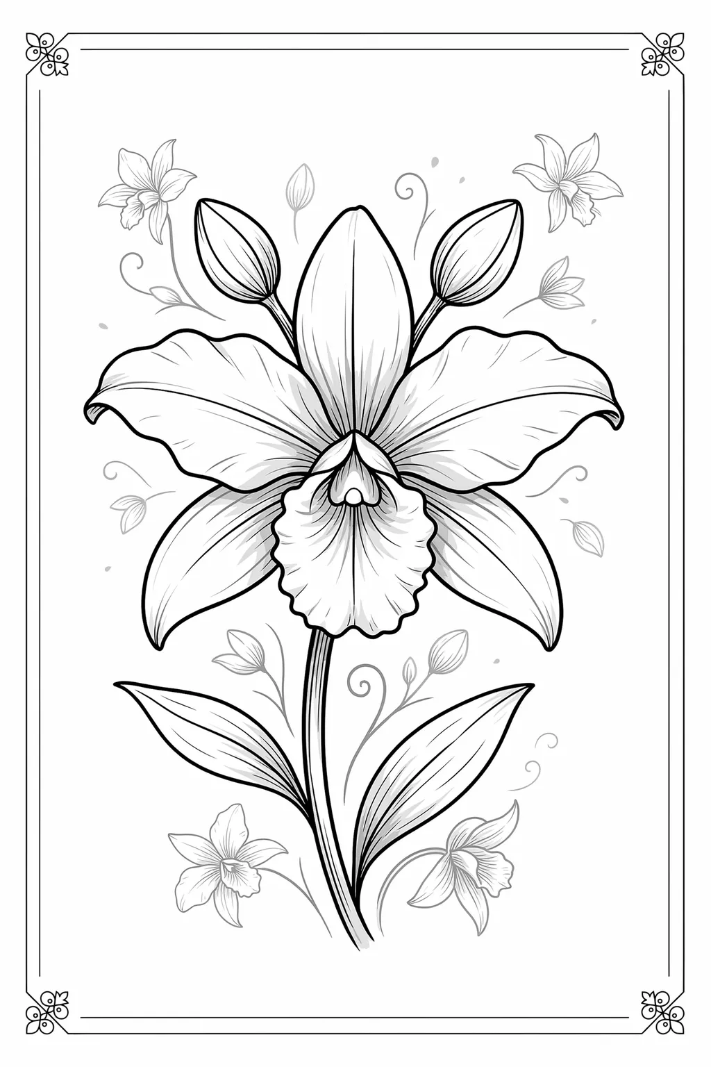 Blossom Design 2 - Blossom Coloring Pages Free Printable - Beautiful Floral