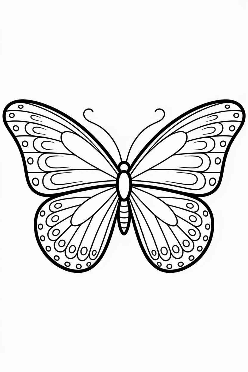 Butterfly coquette wings - Butterfly Coloring Pages Free Printable for Kids - Beaut